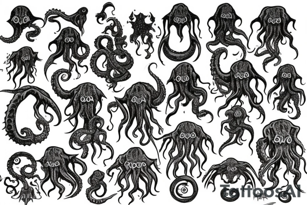 Cthulhu tattoo idea