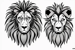 Lion sleeve tattoo tattoo idea