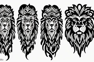 Lion sleeve tattoo tattoo idea