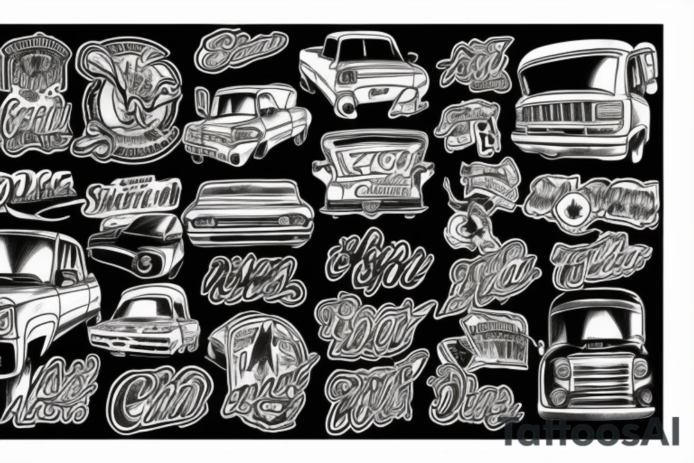 Single cab chevy tattoo idea