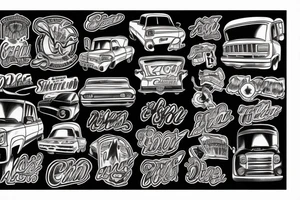 Single cab chevy tattoo idea