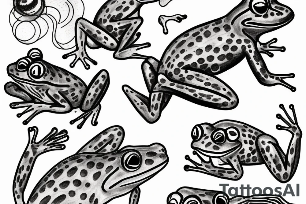 frog smoking tattoo idea
