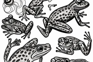 frog smoking tattoo idea