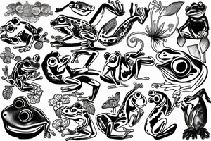 frog smoking tattoo idea