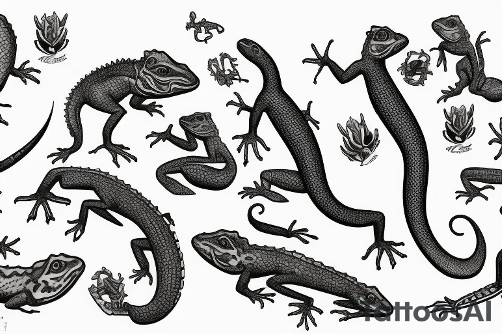 lizard gang tattoo idea