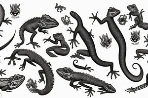 lizard gang tattoo idea