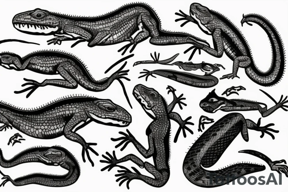 lizard gang tattoo idea