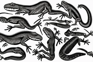 lizard gang tattoo idea
