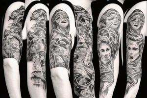 Devil dancing in fire tattoo idea