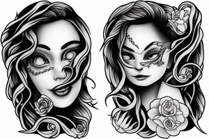 Juice box white
 crying eyes tattoo idea