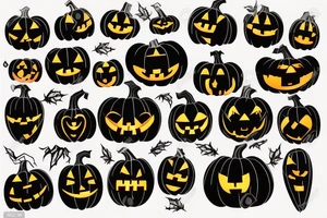 sad pumpkin carving another pumpkin tattoo idea