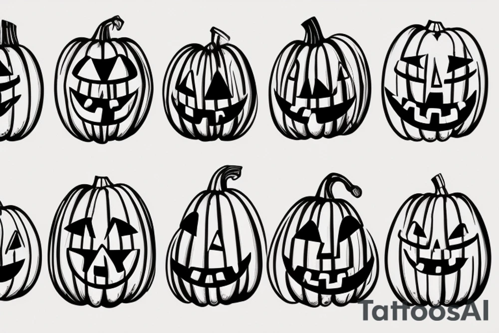 sad pumpkin carving another pumpkin tattoo idea