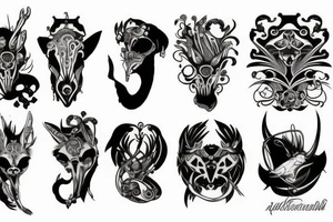 animals smoking tattoo idea