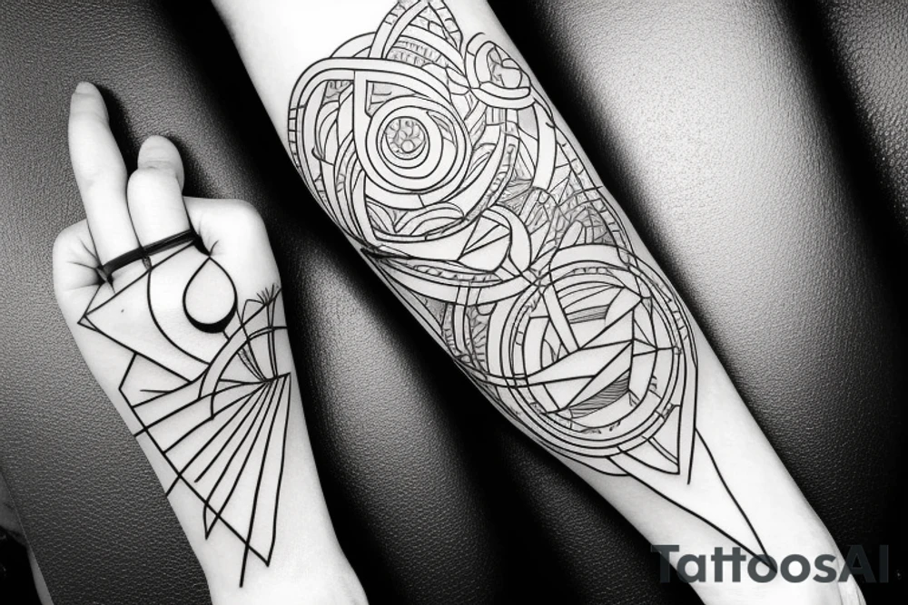 Concept tattoo for upper arm. Travel oriented. Destination tattoo idea