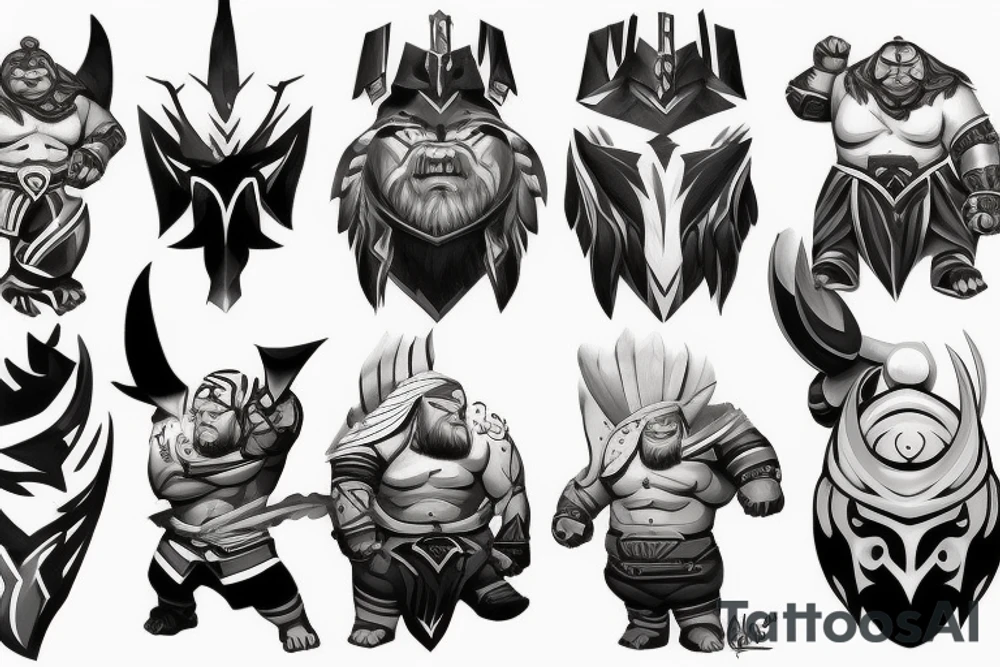 dota 2 juggernaut tattoo idea