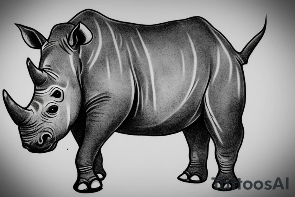 rhino tusk tattoo idea