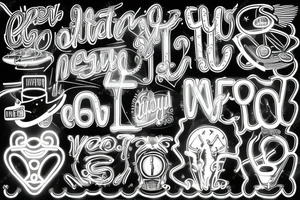 open neon sign tattoo idea