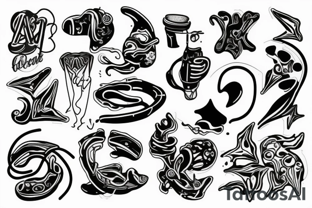 neon sign open tattoo idea