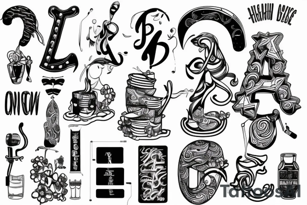 neon sign open tattoo idea
