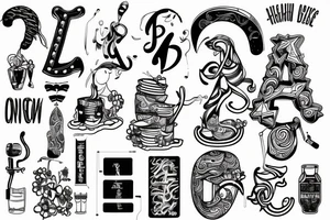 neon sign open tattoo idea