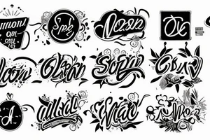 neon sign open tattoo idea