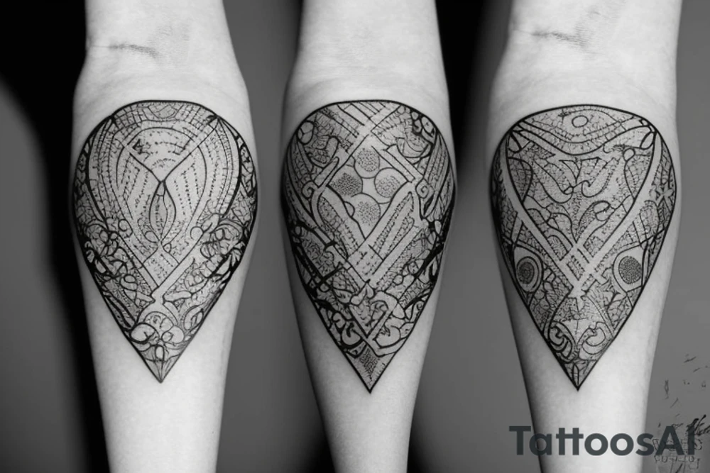 marble pattern tattoo idea
