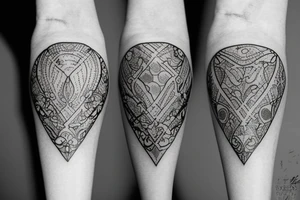 marble pattern tattoo idea