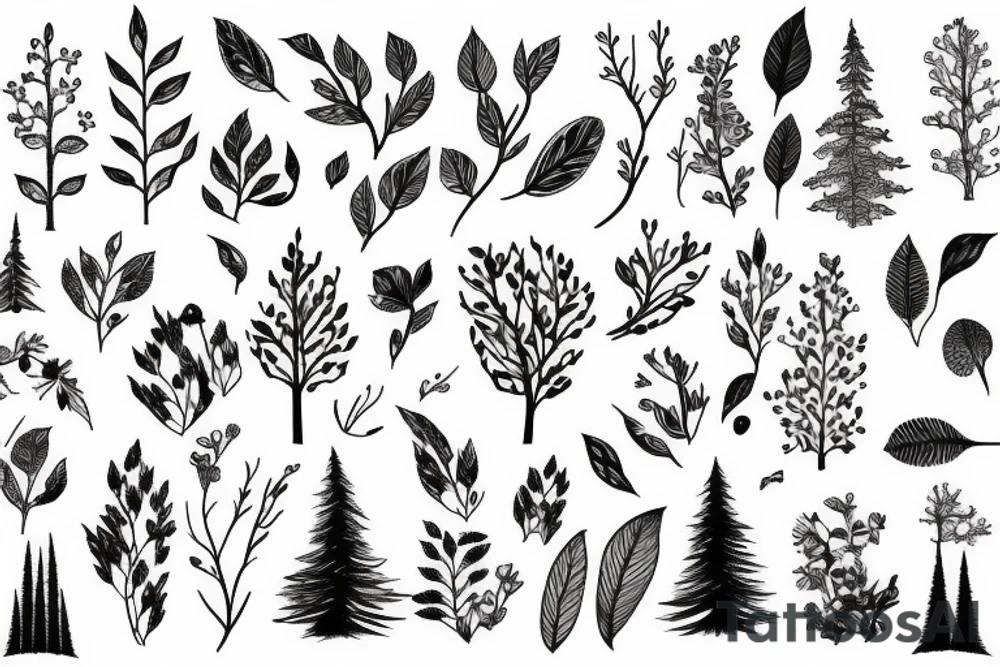 Forest, nature, life tattoo idea