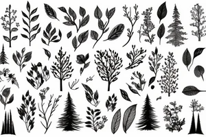 Forest, nature, life tattoo idea