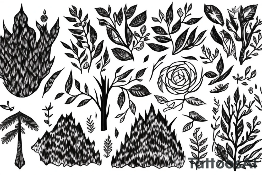 Forest, nature, life tattoo idea