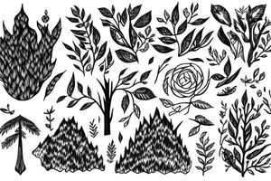 Forest, nature, life tattoo idea