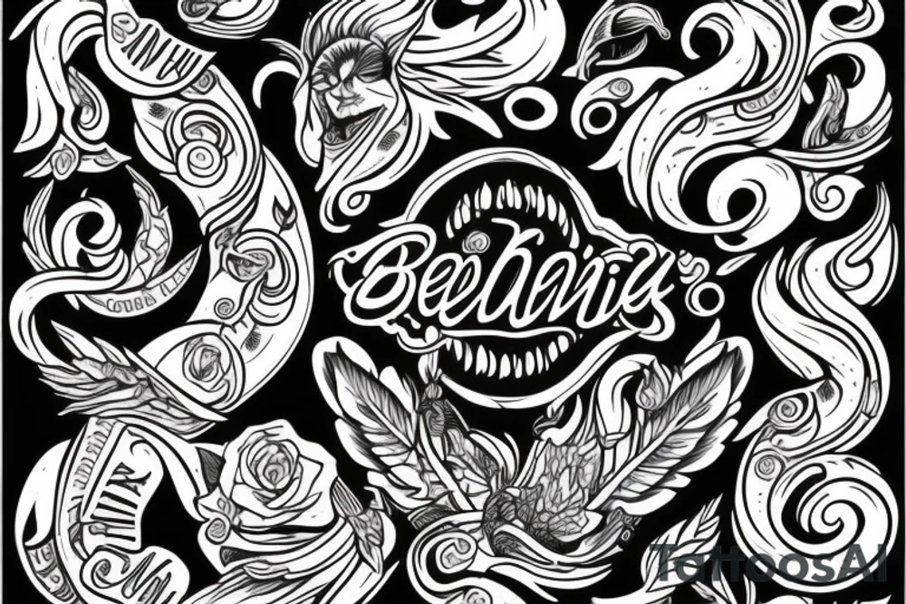 the name "Beau Dene" tattoo idea