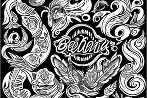the name "Beau Dene" tattoo idea
