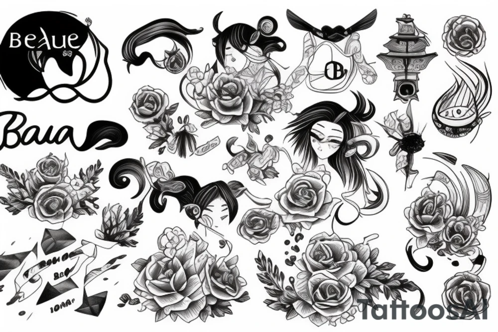 the name "Beau Dene" tattoo idea