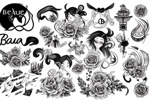 the name "Beau Dene" tattoo idea