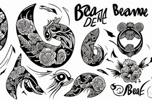 the name "Beau Dene" tattoo idea