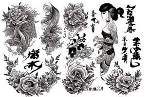 the name "Beau Dene" written creatively tattoo idea