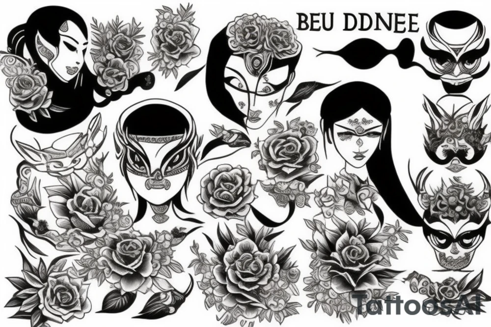I want the name Beau Dene tattoo idea