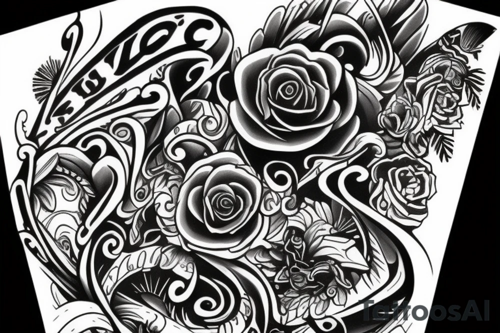 I want the letters Beau Dene tattoo idea