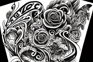 I want the letters Beau Dene tattoo idea