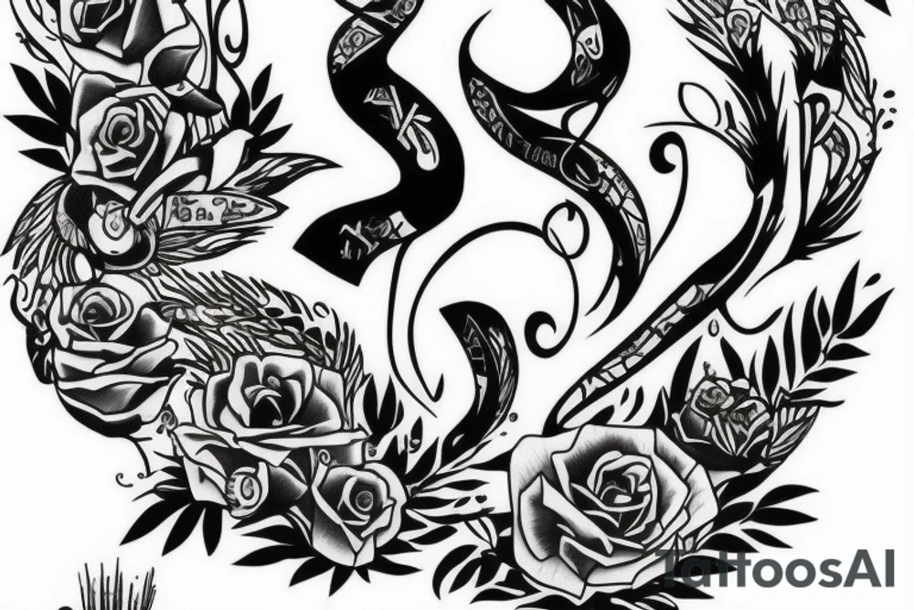 I want the letters BEAU DENE tattoo idea