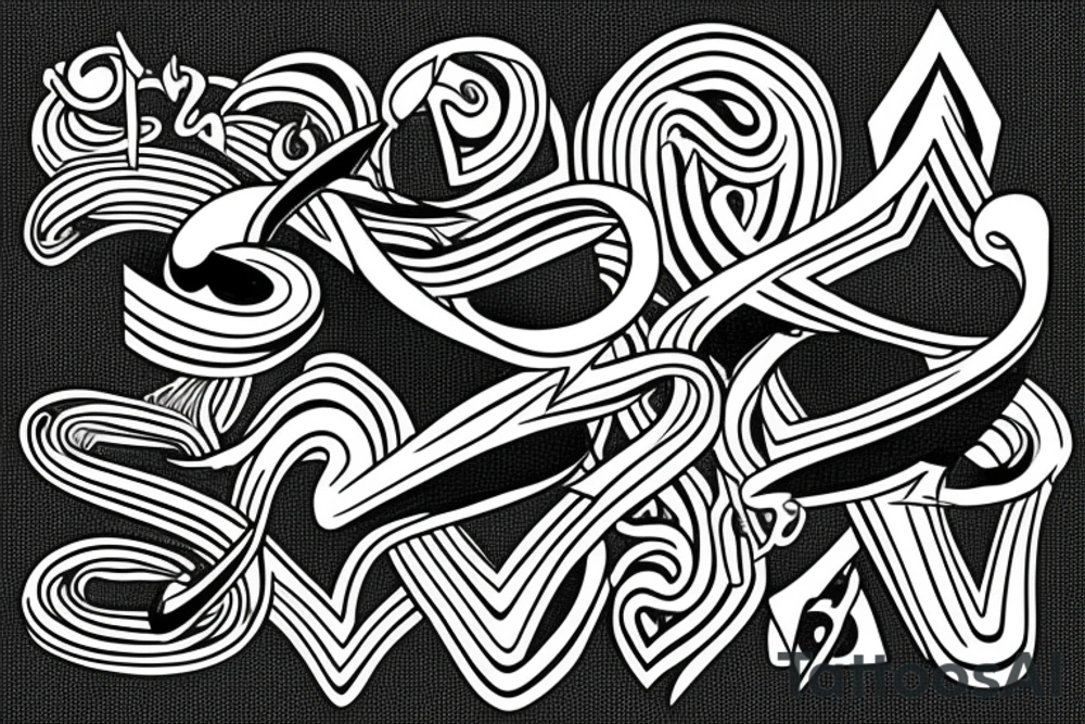 infinity sign tattoo idea