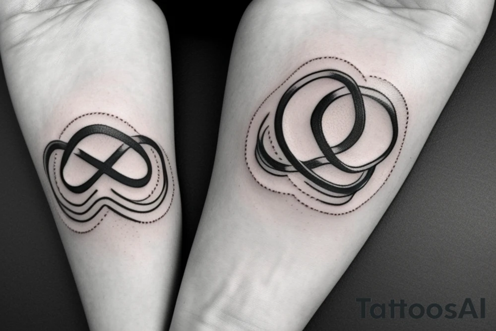 infinity sign tattoo idea