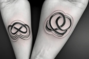 infinity sign tattoo idea
