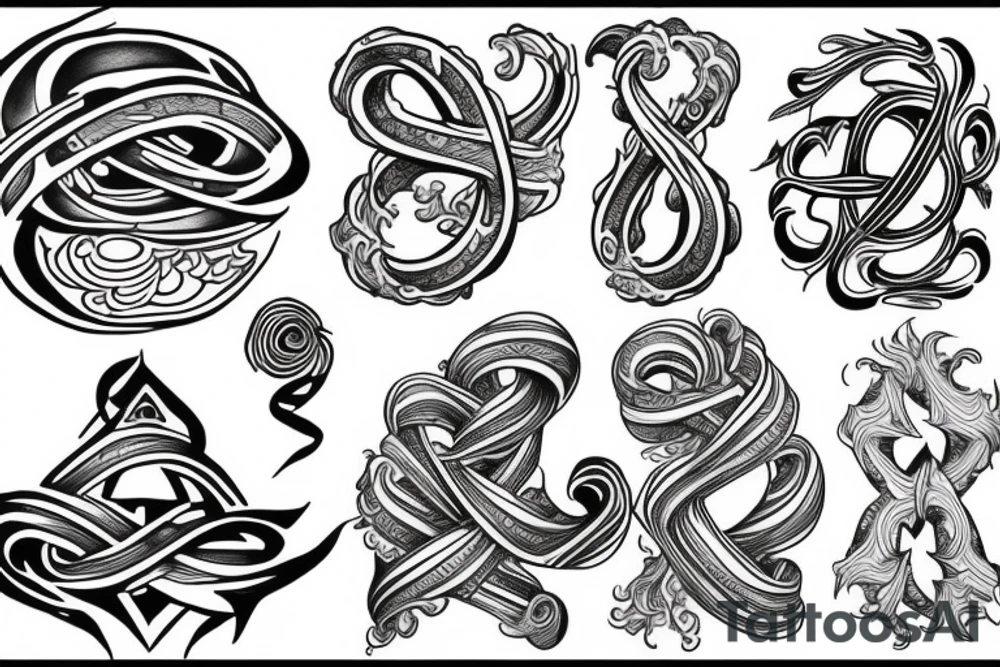 infinity sign tattoo idea