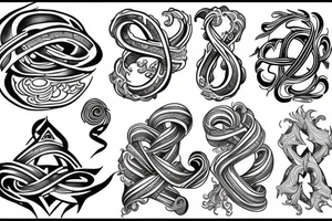 infinity sign tattoo idea