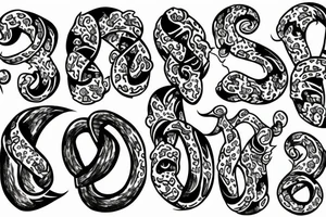 infinity sign tattoo idea