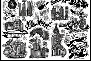 HAPPY CITY tattoo idea