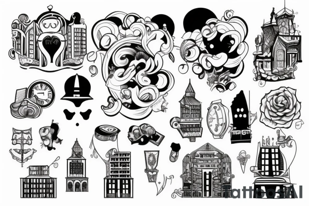 HAPPY CITY tattoo idea