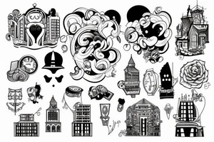 HAPPY CITY tattoo idea